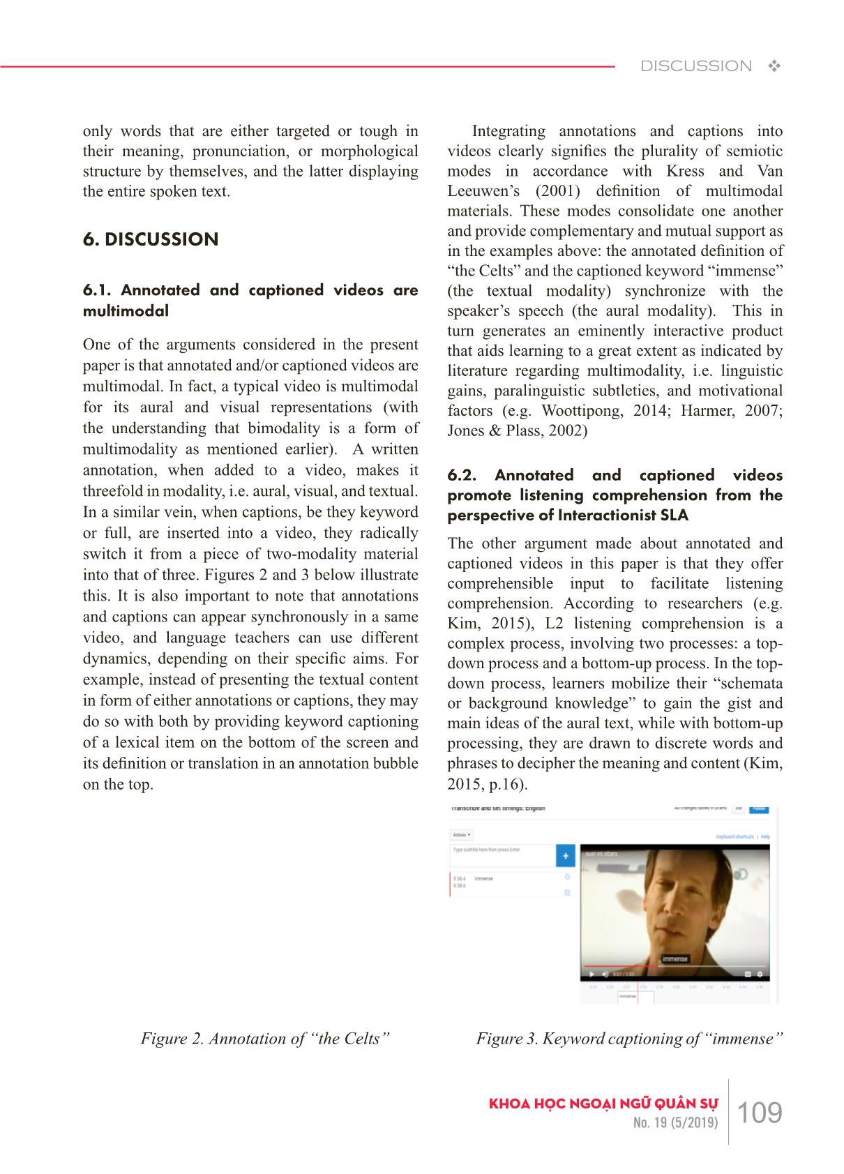 How input - Enhanced authentic videos support english listening comprehension: A discussion from an interactionist perspective trang 5