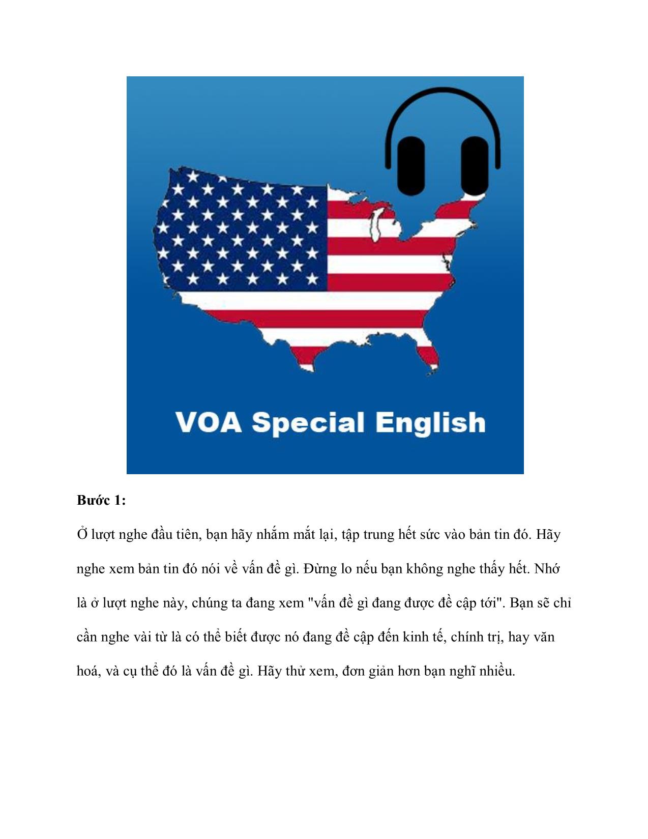 Khám phá bí quyết nghe Special VOA 1 cách hiệu quả trang 3