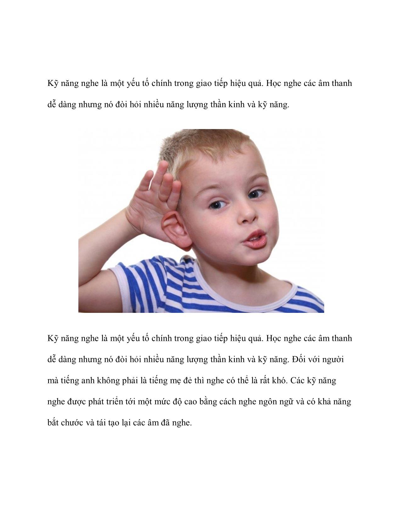 Phương pháp nâng cao kỹ năng nghe tiếng Anh trang 2