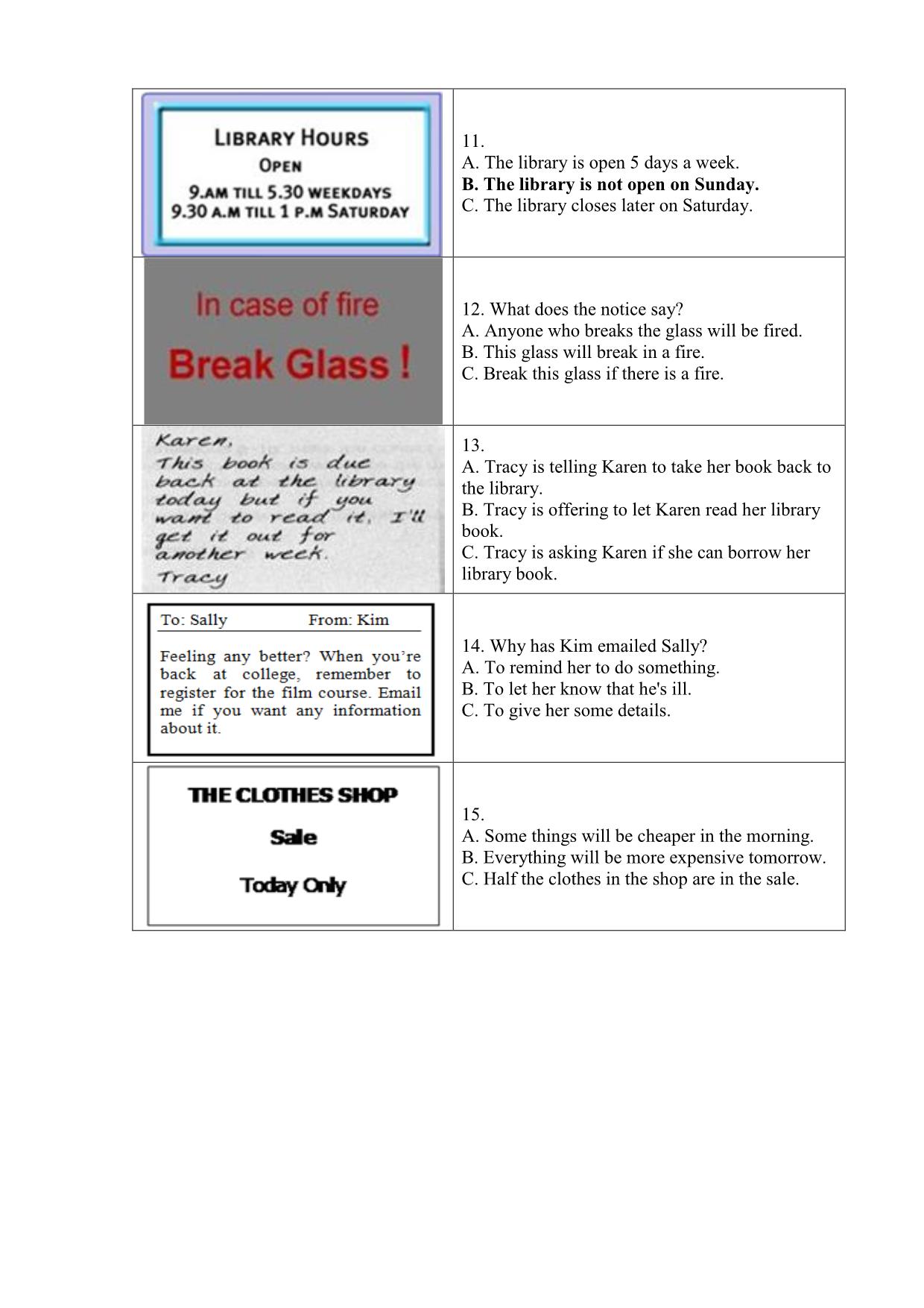 Đề thi mẫu Tiếng Anh trình độ B2 - Đề số 09 trang 6