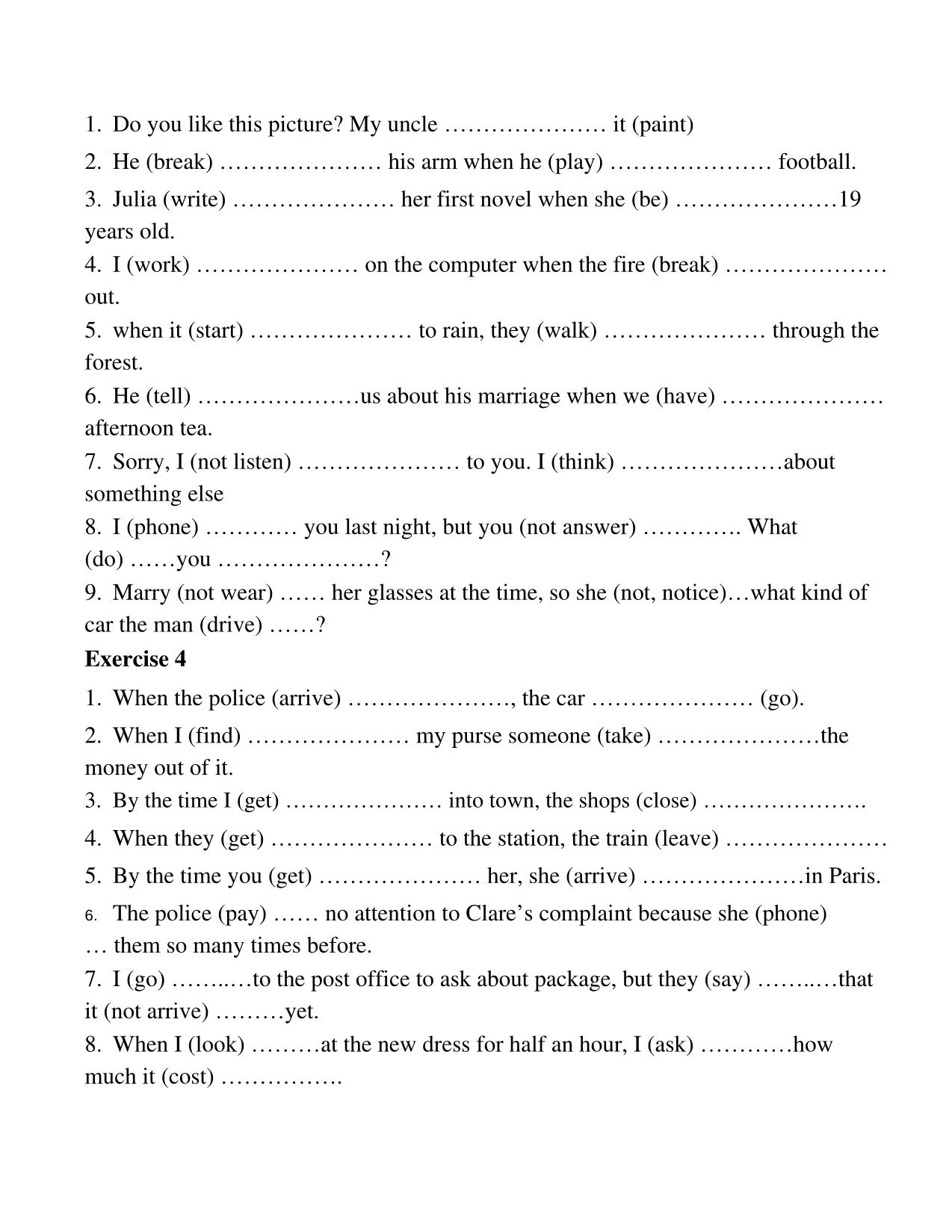Tổng hợp bài tập tự luận tiếng Anh lớp 11 trang 3