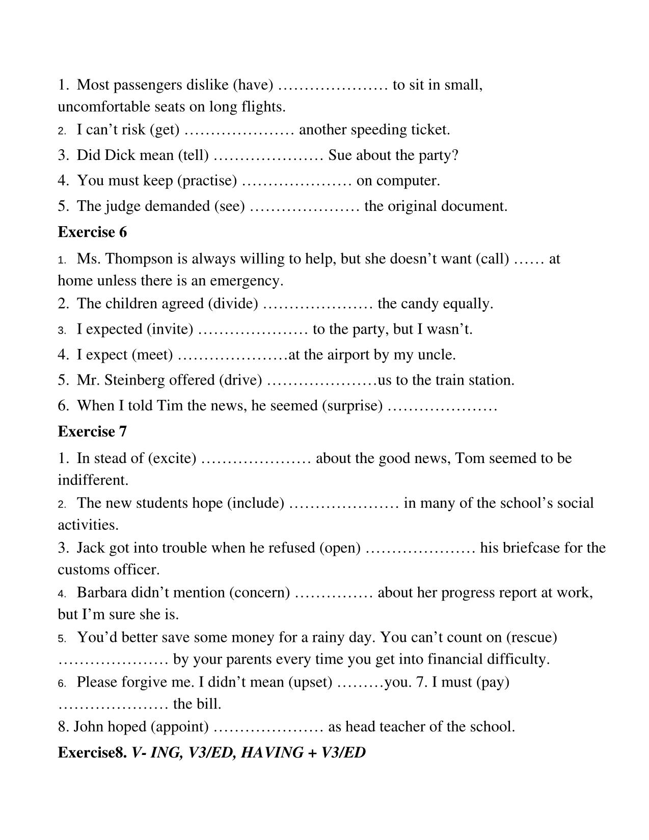 Tổng hợp bài tập tự luận tiếng Anh lớp 11 trang 5