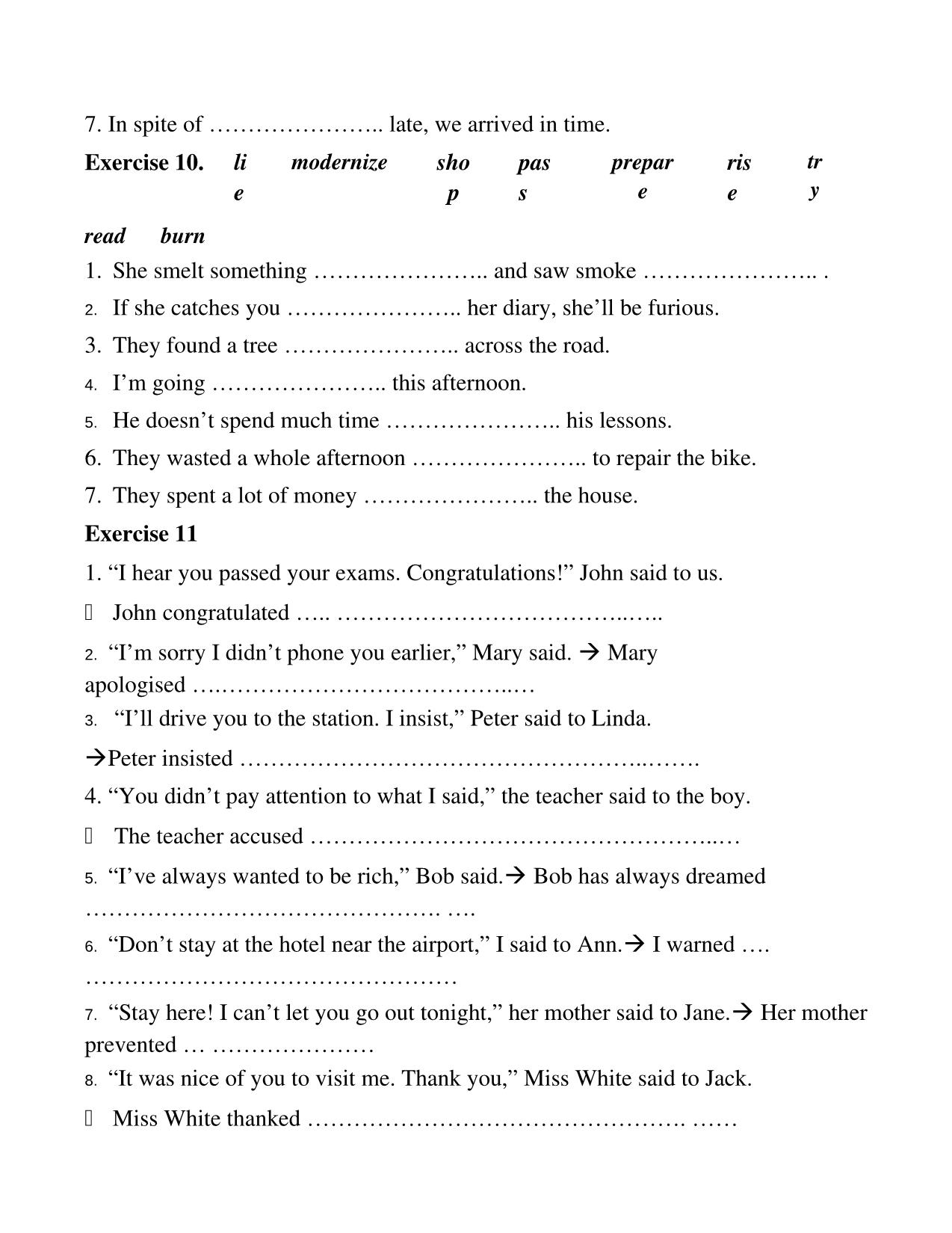 Tổng hợp bài tập tự luận tiếng Anh lớp 11 trang 9
