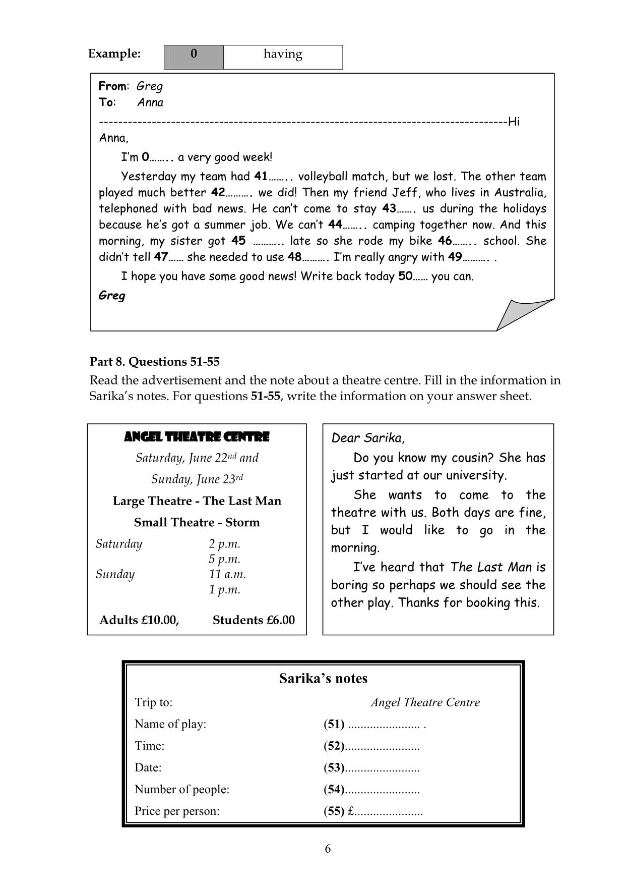 Tiếng Anh - Reading (40 minutes) trang 6