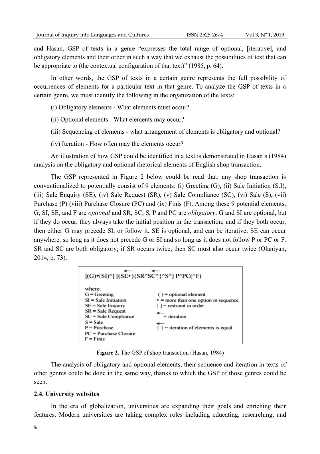 Generic structure potential of the english introductory information pages of university websites in Vietnam trang 4