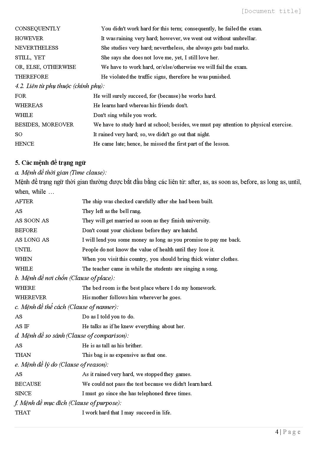 Đề cương chi tiết ôn thi tuyển công chức - Môn tiếng Anh – Trình Độ A trang 4