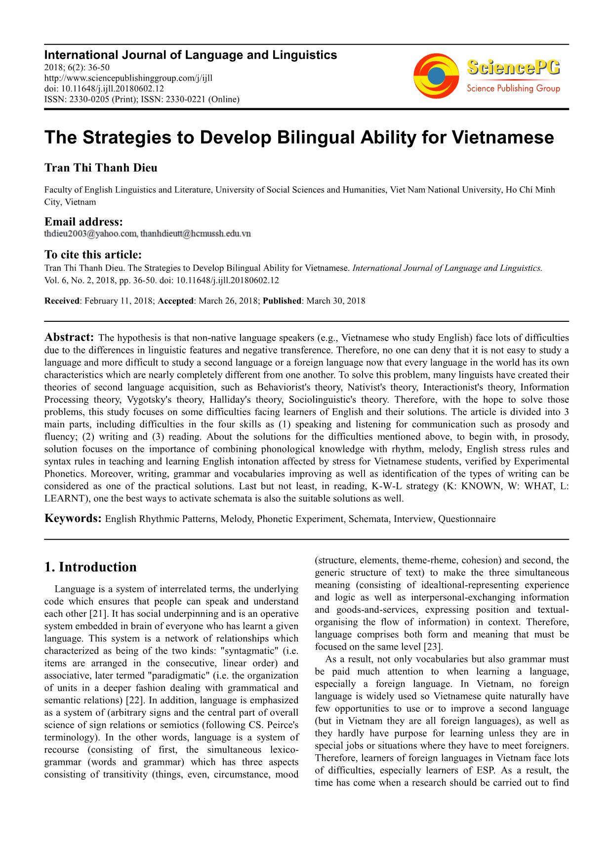 The Strategies to Develop Bilingual Ability for Vietnamese trang 1