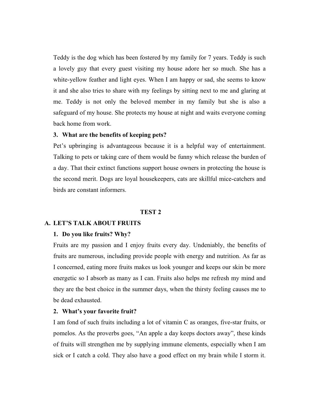 Tiếng Anh - Vstep speaking part 1 trang 2