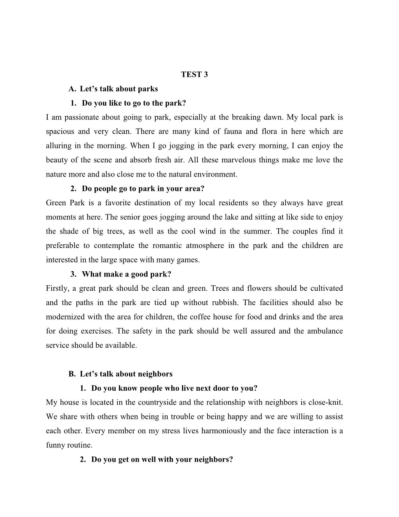 Tiếng Anh - Vstep speaking part 1 trang 4