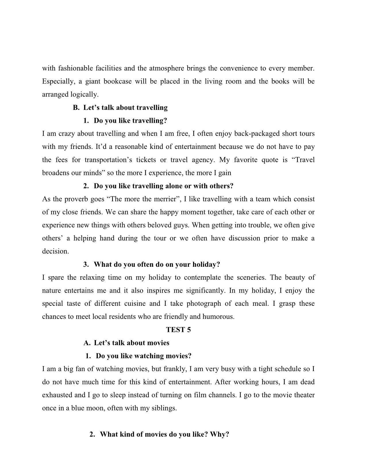 Tiếng Anh - Vstep speaking part 1 trang 6