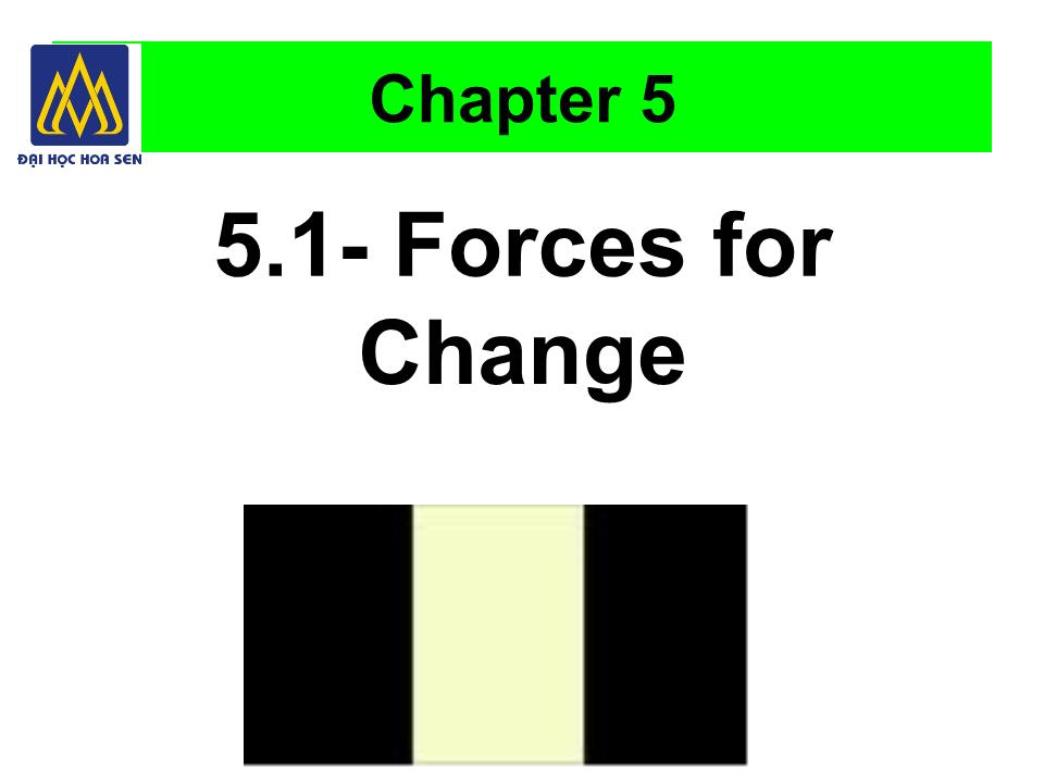 Bài giảng Nghệ thuật lãnh đạo - Chapter 5: Leading Change trang 6