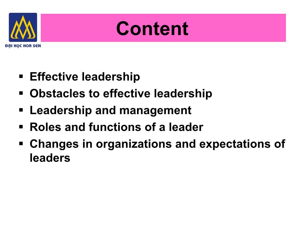 Bài giảng Nghệ thuật lãnh đạo - Chapter 1: Definition and Significance of Leadership trang 4