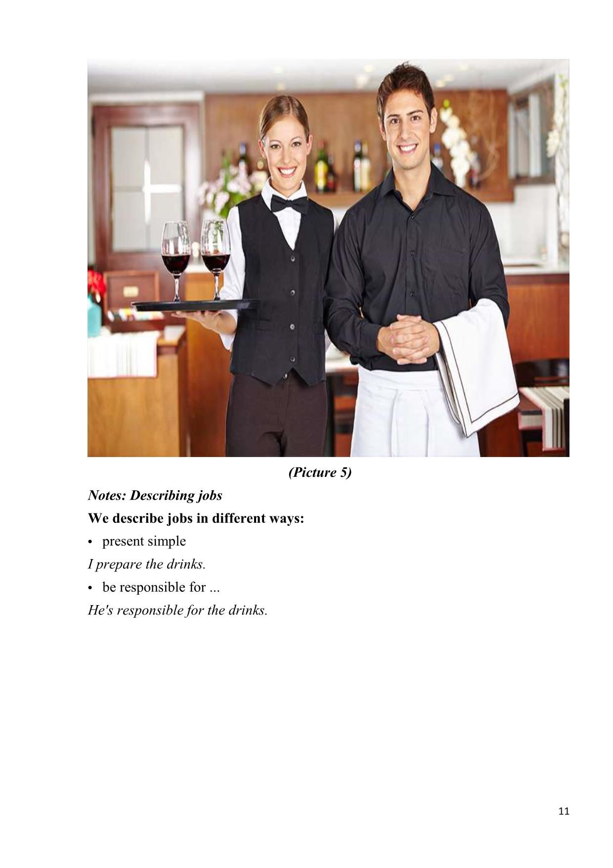 Giáo trình Tiếng Anh chuyên ngành nhà hàng (Phần 1) trang 10
