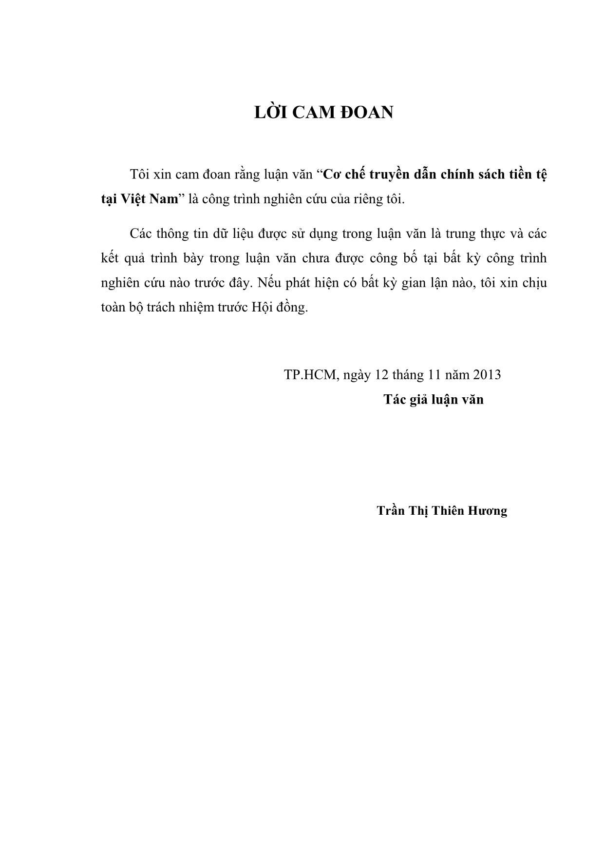 Cơ chế truyền dẫn chính sách tiền tệ tại Việt Nam trang 3