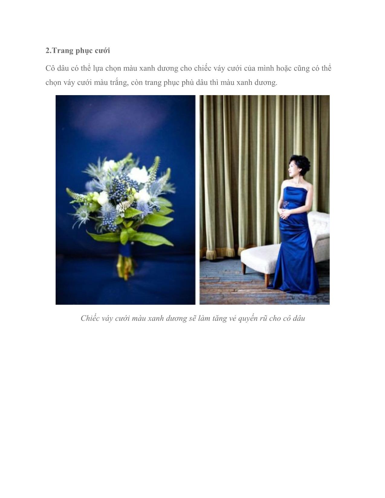 7 cách đem màu xanh dương vào tiệc cưới trang 6