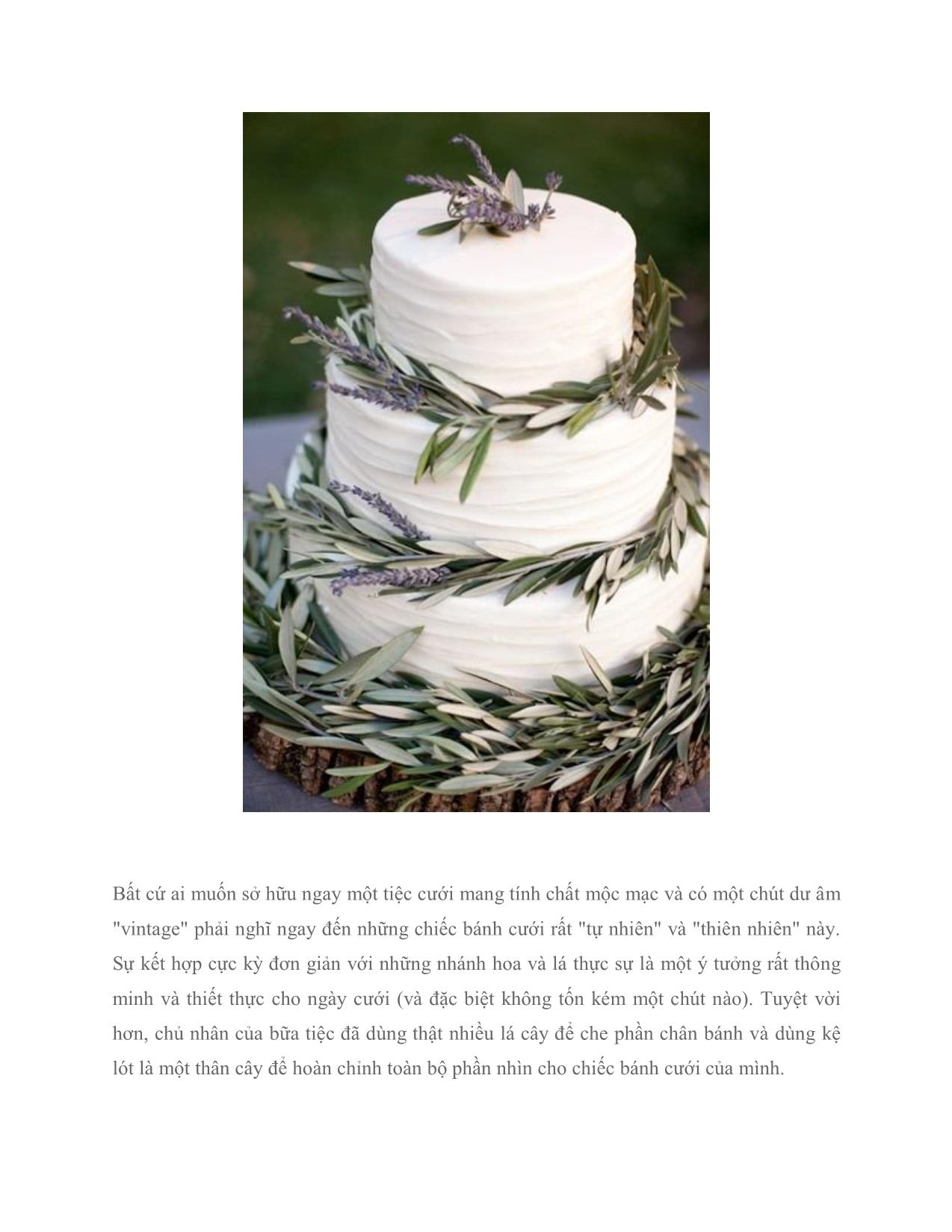 Bánh cưới trang trí với hoa: Dễ làm và ít tốn kém trang 2