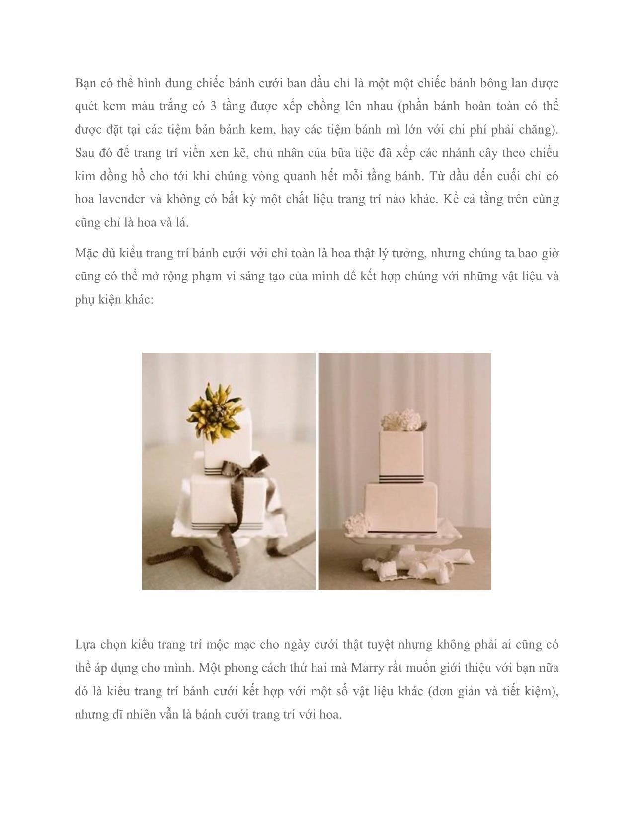 Bánh cưới trang trí với hoa: Dễ làm và ít tốn kém trang 3