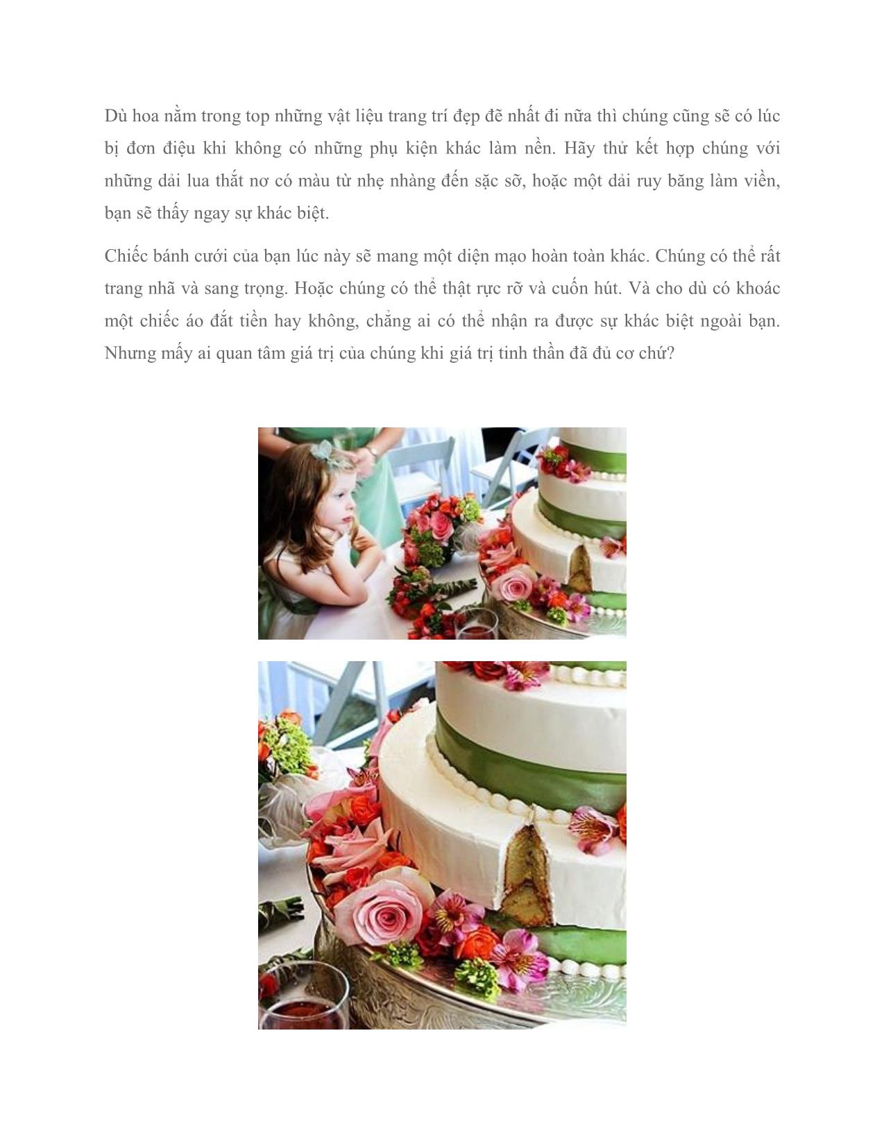 Bánh cưới trang trí với hoa: Dễ làm và ít tốn kém trang 4