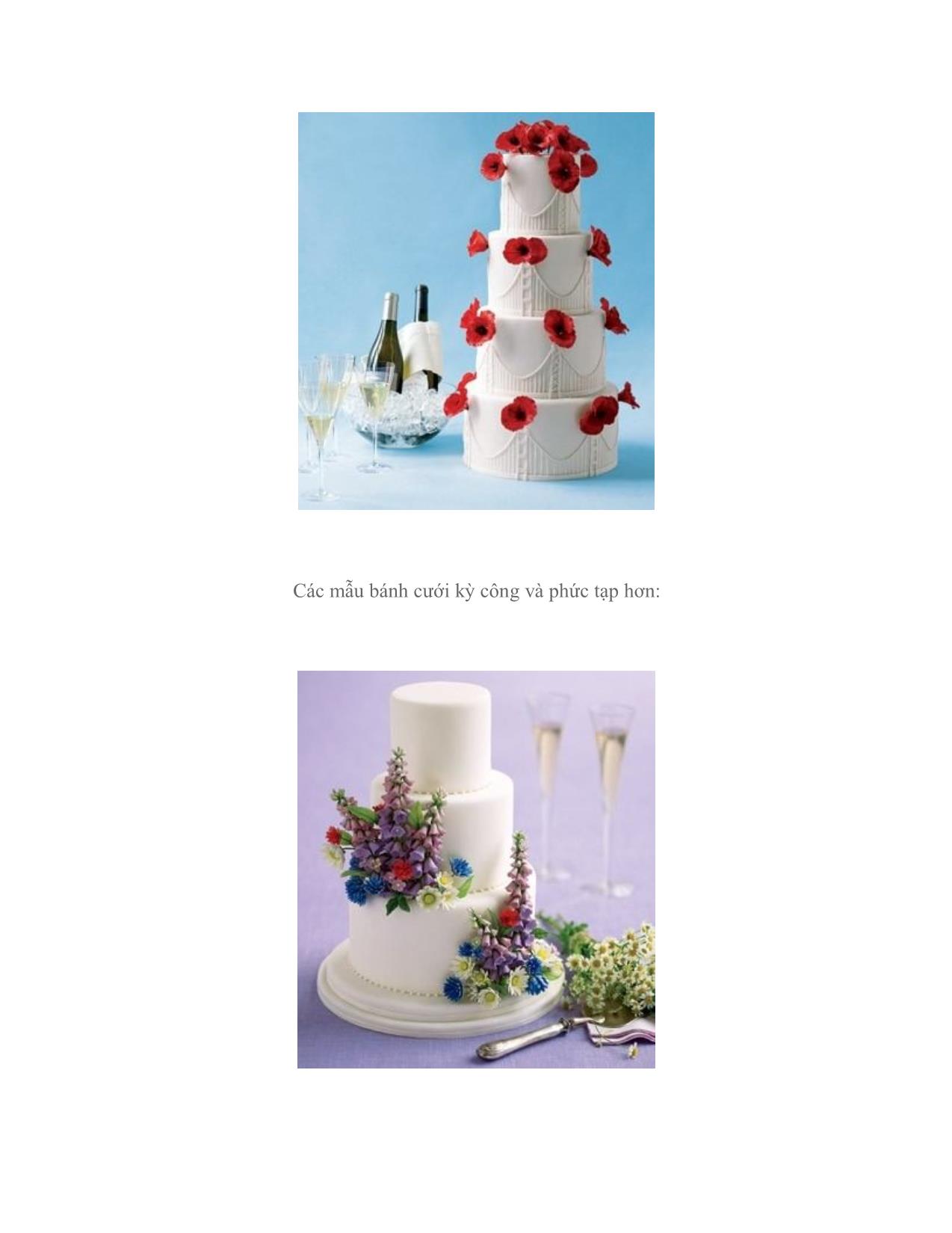 Bánh cưới trang trí với hoa: Dễ làm và ít tốn kém trang 8