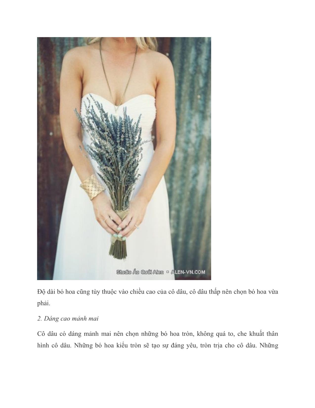 Chọn hoa cưới phù hợp vóc dáng cô dâu trang 4