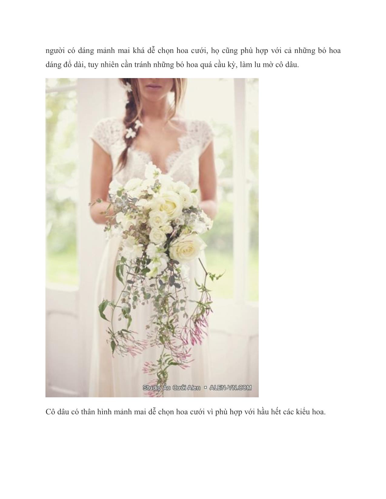 Chọn hoa cưới phù hợp vóc dáng cô dâu trang 5