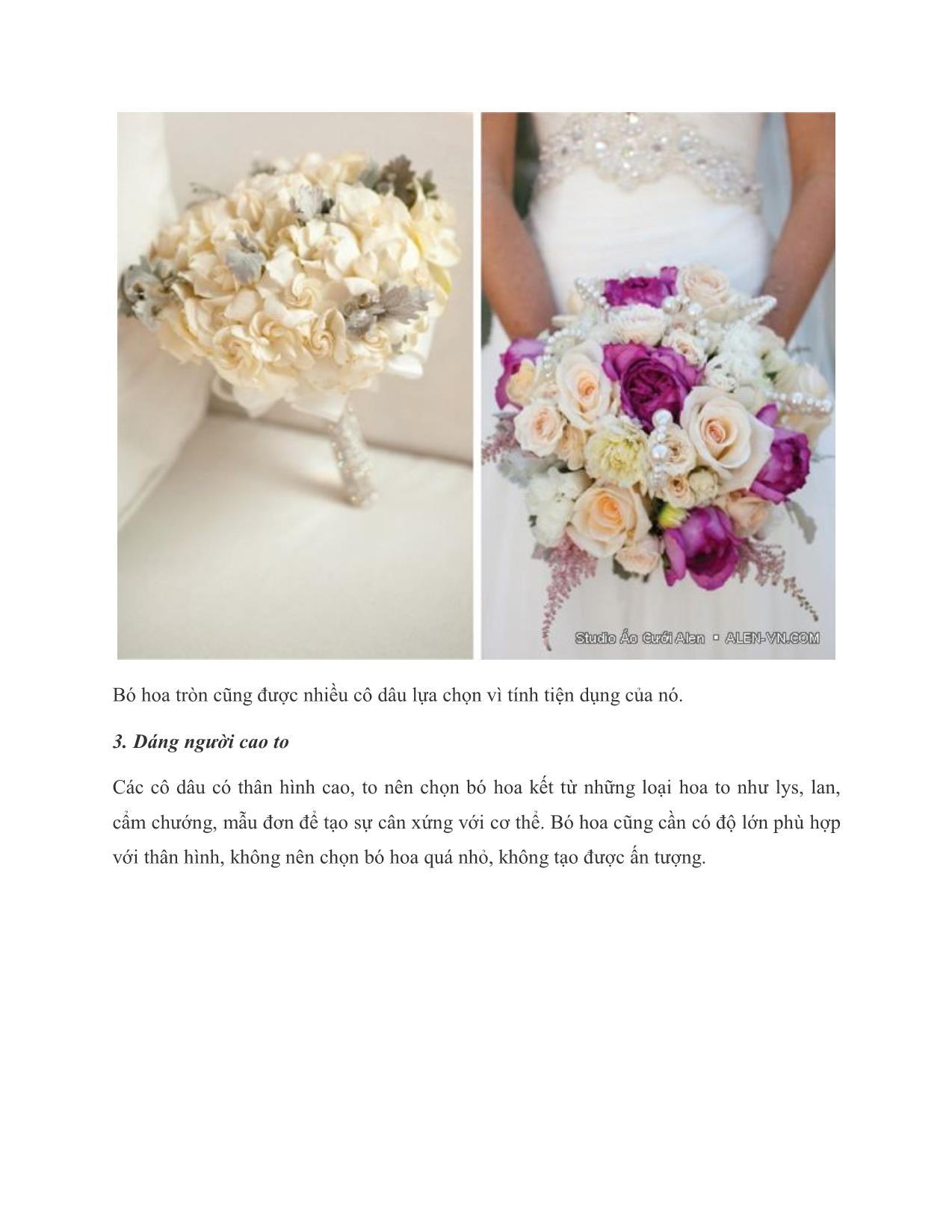 Chọn hoa cưới phù hợp vóc dáng cô dâu trang 7