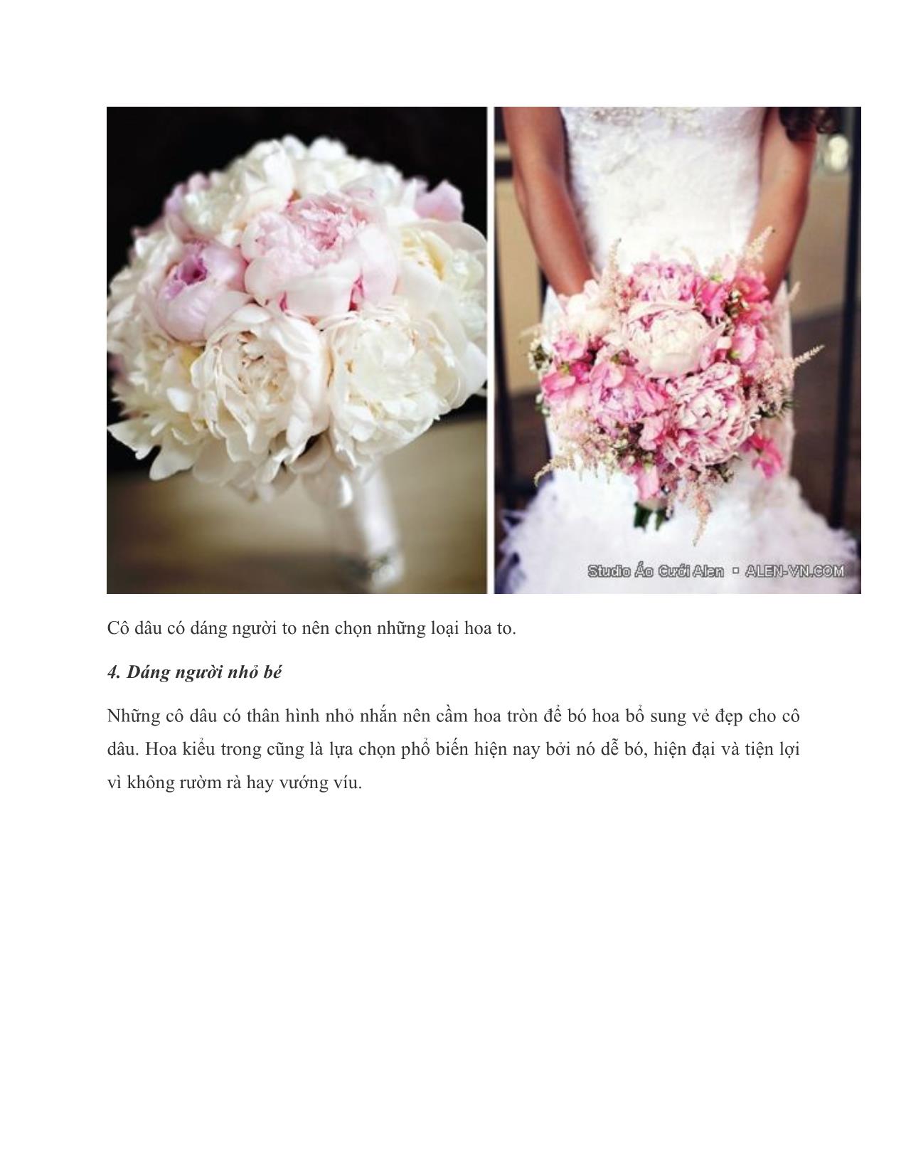 Chọn hoa cưới phù hợp vóc dáng cô dâu trang 9