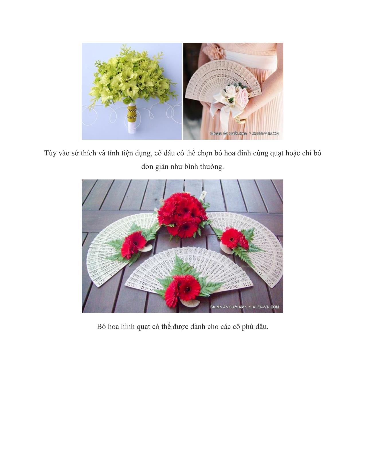 Hoa cưới hình quạt đẹp độc đáo trang 4