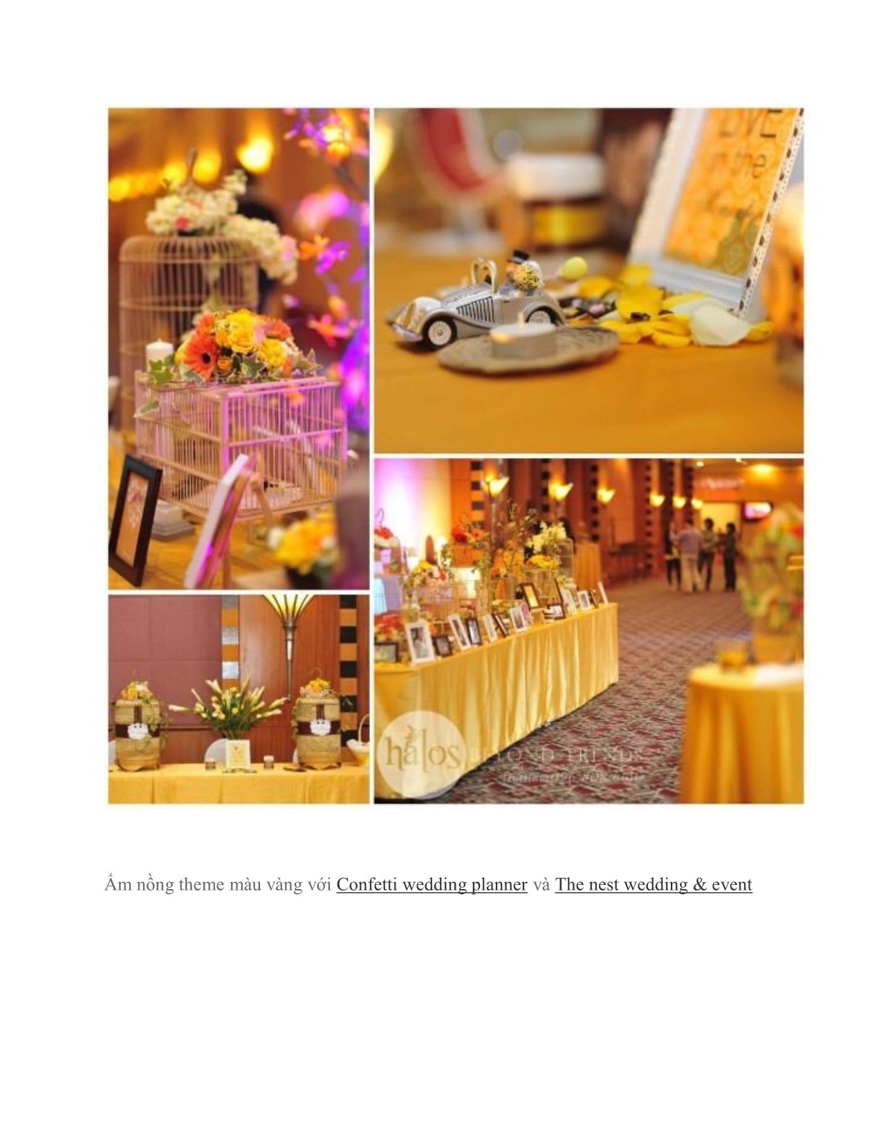 Sắc vàng rực rỡ cho tiệc cưới mùa xuân trang 7