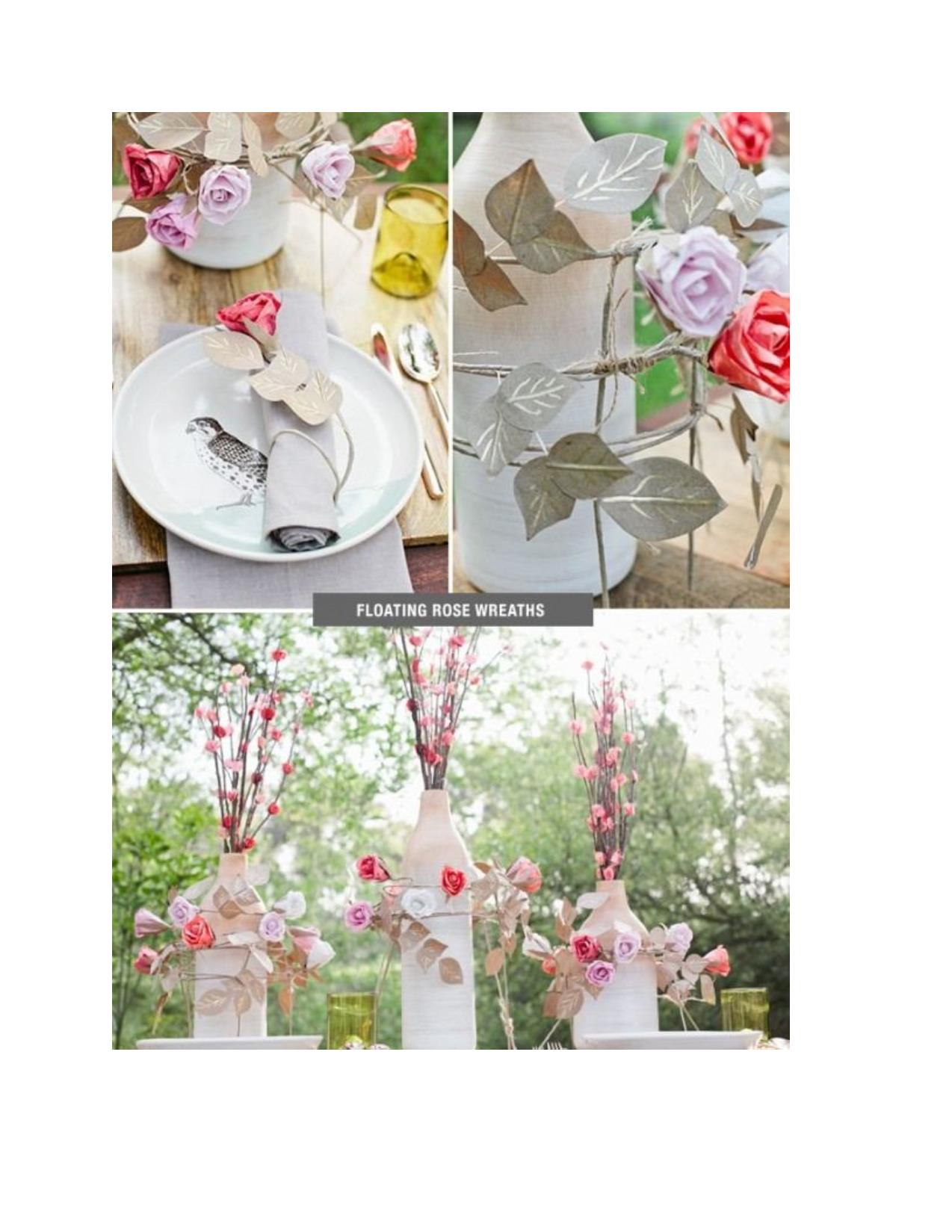 Trang trí đám cưới bằng hoa handmade trang 5