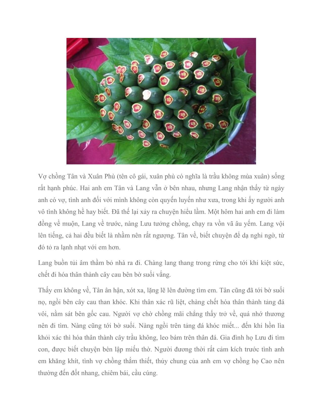 Trầu cau – lễ vật không thể thiếu trong cưới hỏi người Việt trang 2