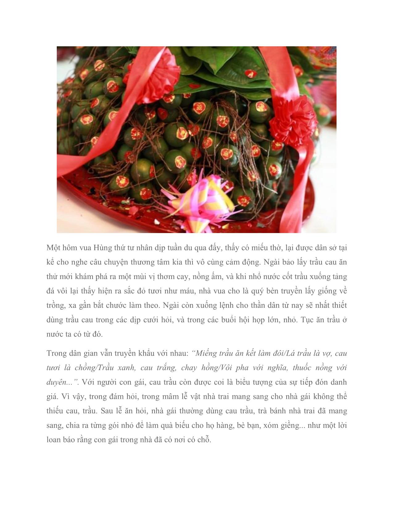 Trầu cau – lễ vật không thể thiếu trong cưới hỏi người Việt trang 3
