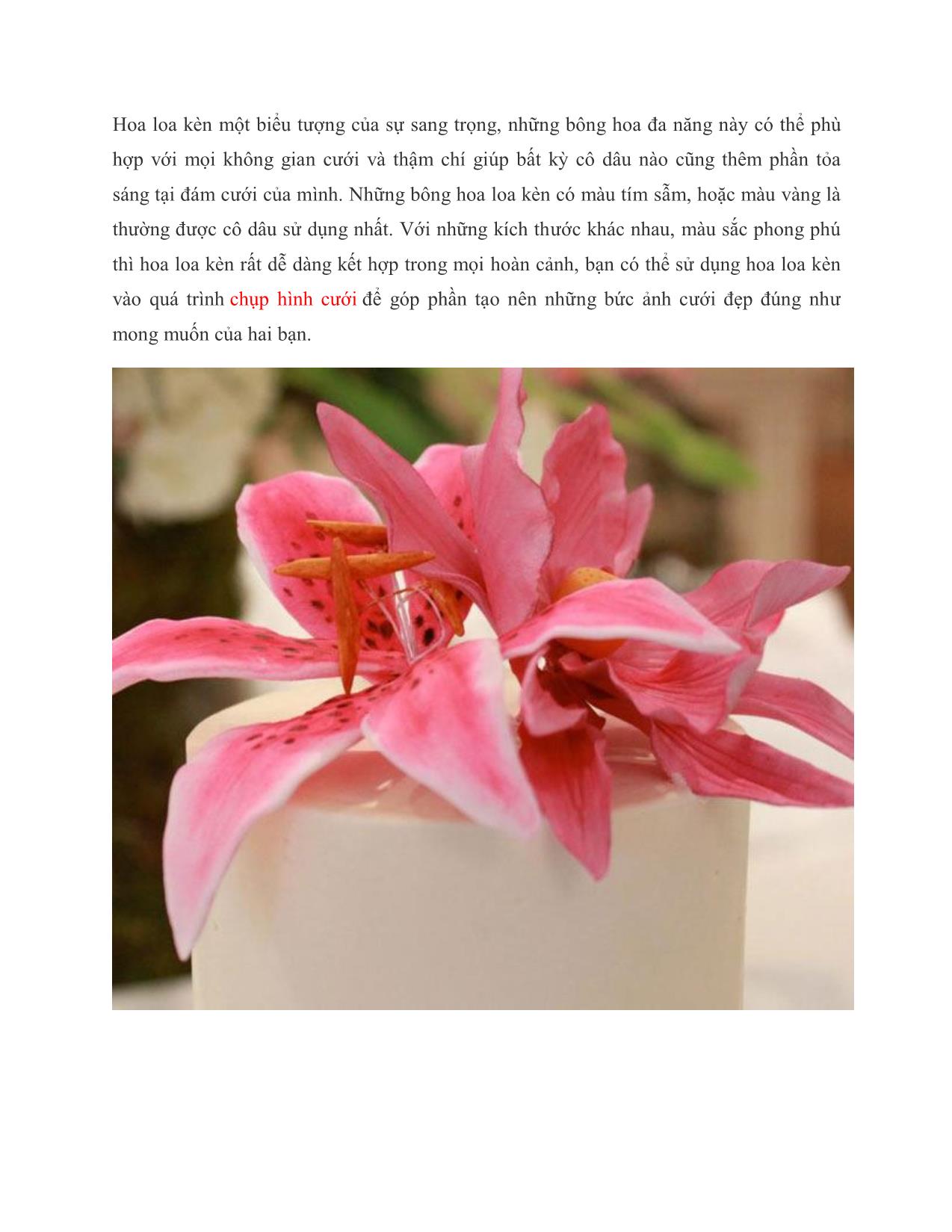 Ý nghĩa các loại hoa cưới trang 4