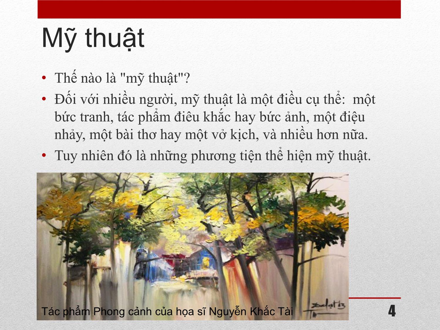 Mỹ thuật cơ bản - Giới thiệu và định nghĩa trang 4