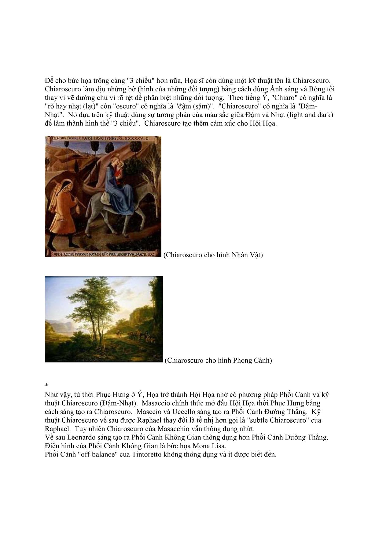 Mĩ thuật - Lược sử hội họa cổ điển của Tây Phương trang 10