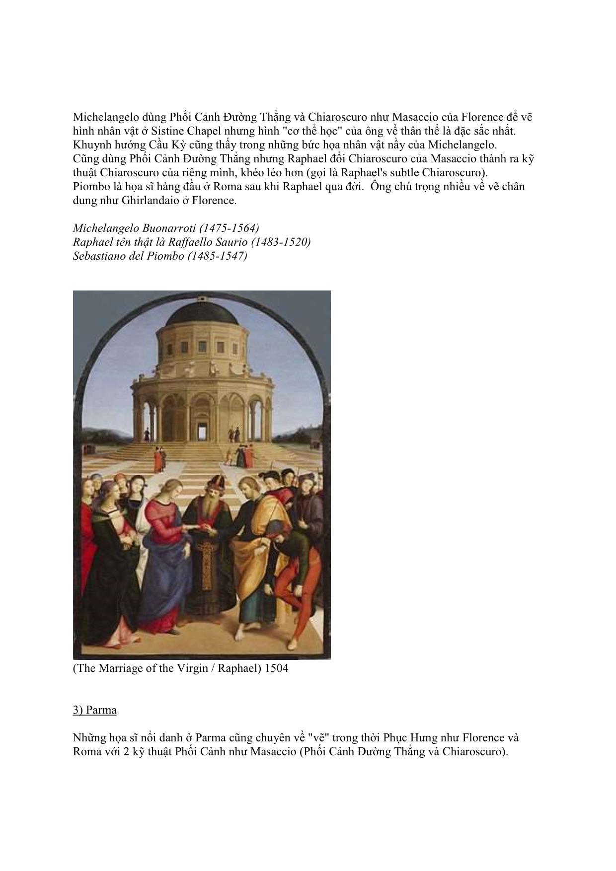 Mĩ thuật - Lược sử hội họa cổ điển của Tây Phương trang 6