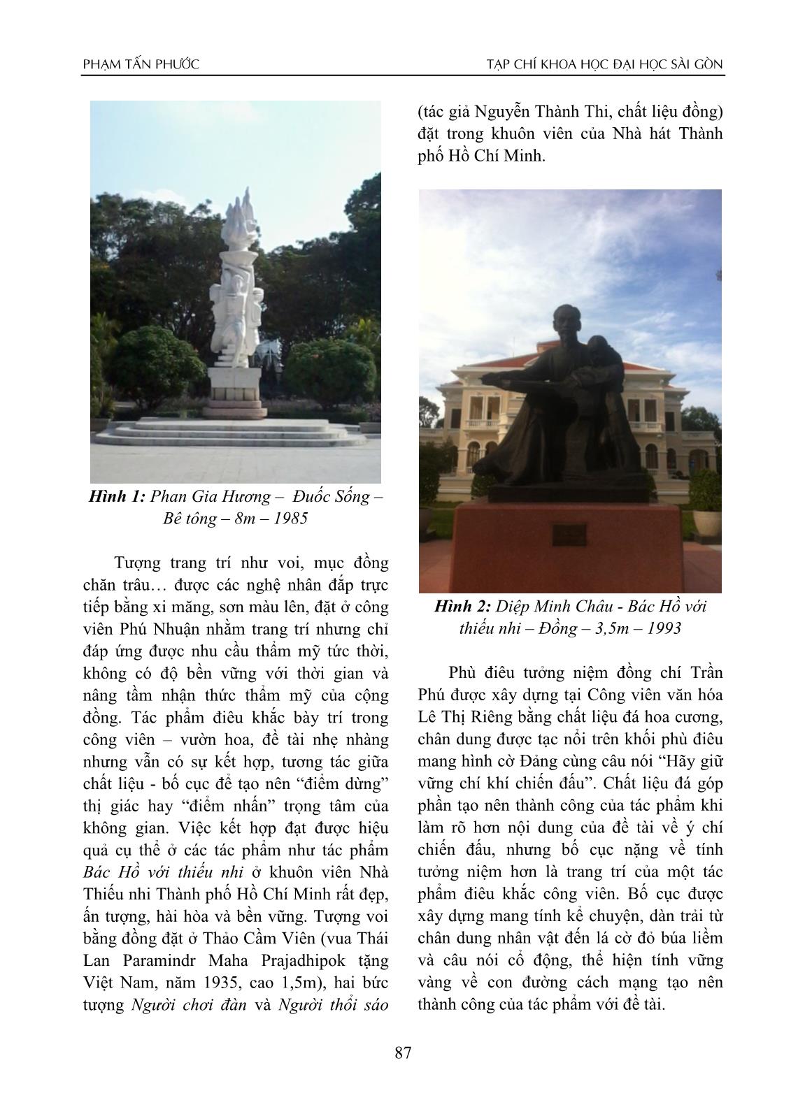 Mối liên hệ giữa chất liệu và bố cục trong điêu khắc công cộng thành phố Hồ Chí Minh trang 3