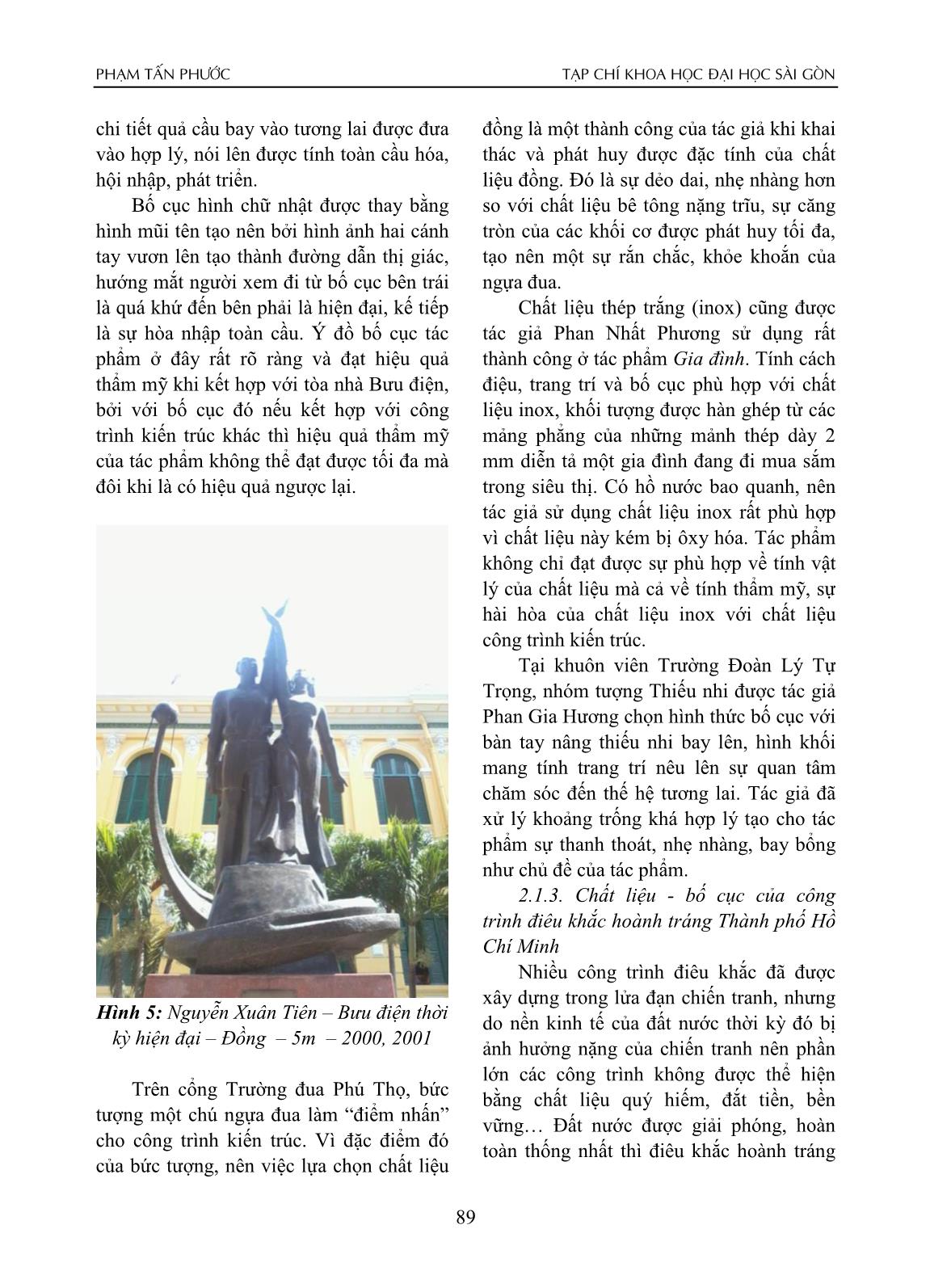 Mối liên hệ giữa chất liệu và bố cục trong điêu khắc công cộng thành phố Hồ Chí Minh trang 5