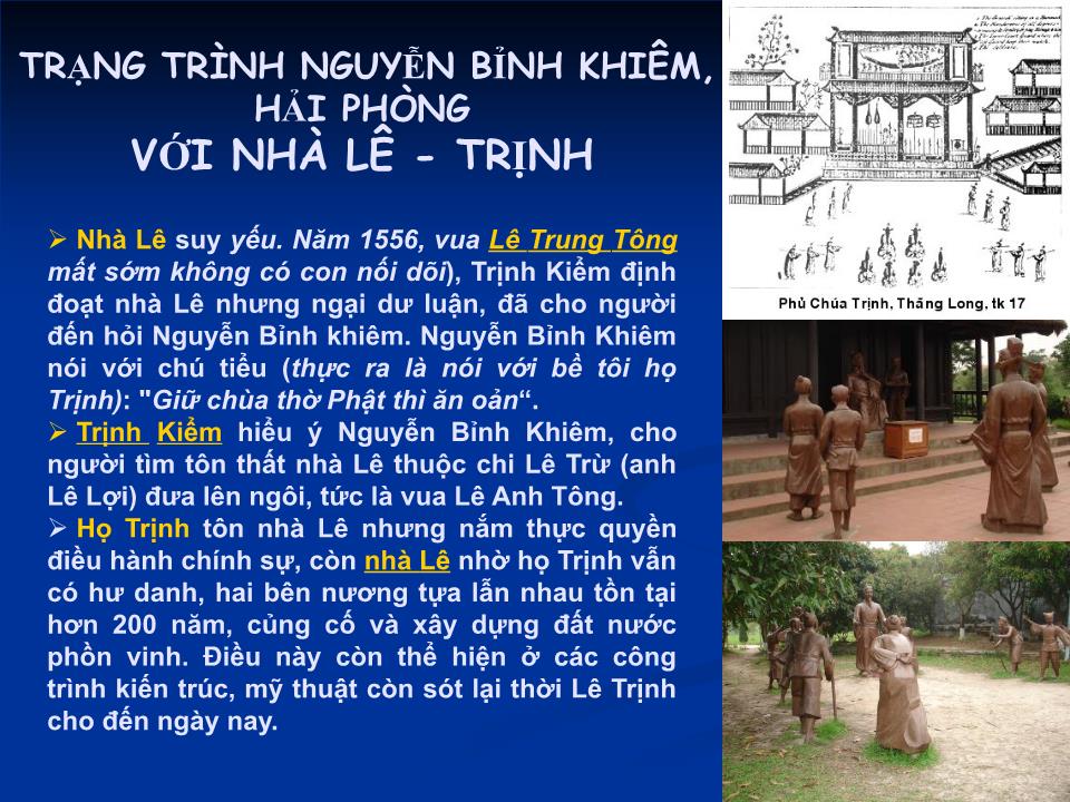 Một số công trình mỹ thuật kiến trúc dân gian thời lê - Trịnh ở Việt Nam và Hải phòng trang 3