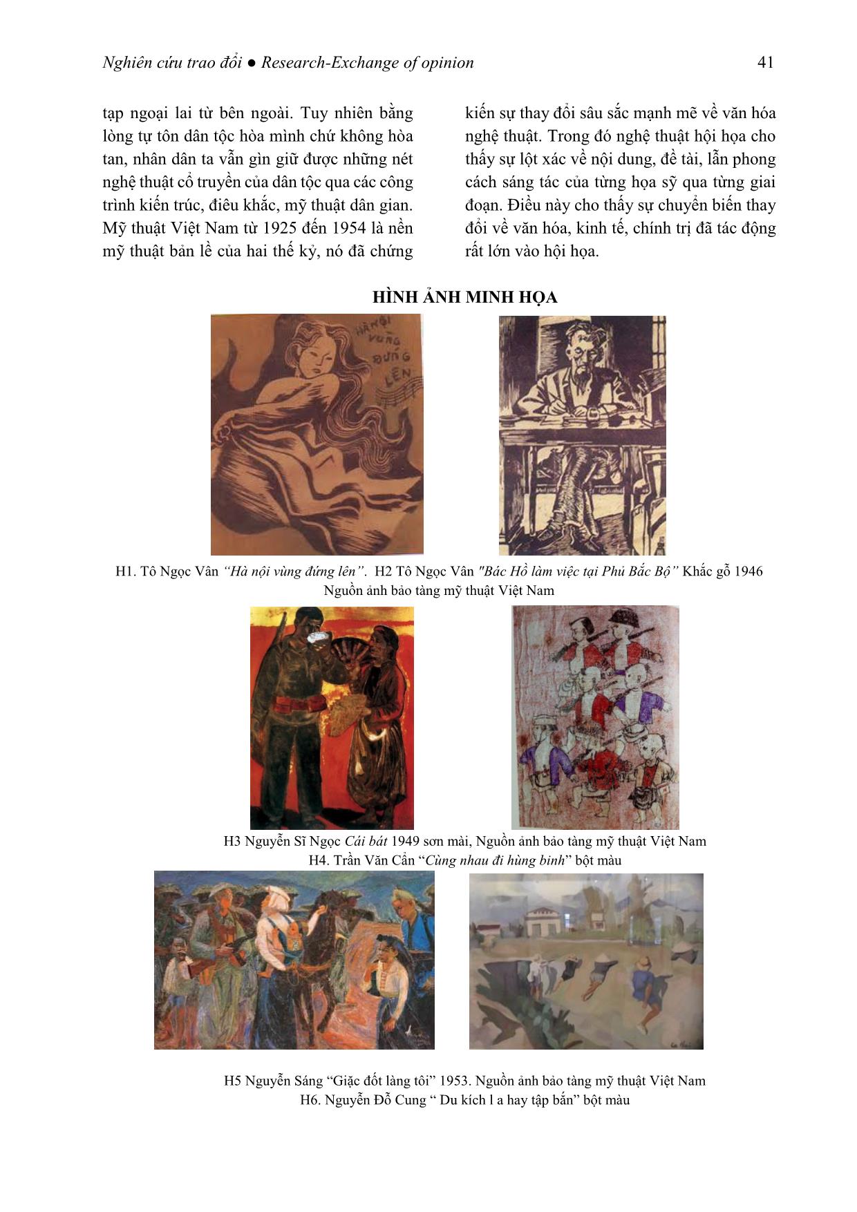 Những tác động từ văn hóa, chính trị làm thay đổi nền hội họa Việt Nam giai đoạn 1945 - 1954 trang 9