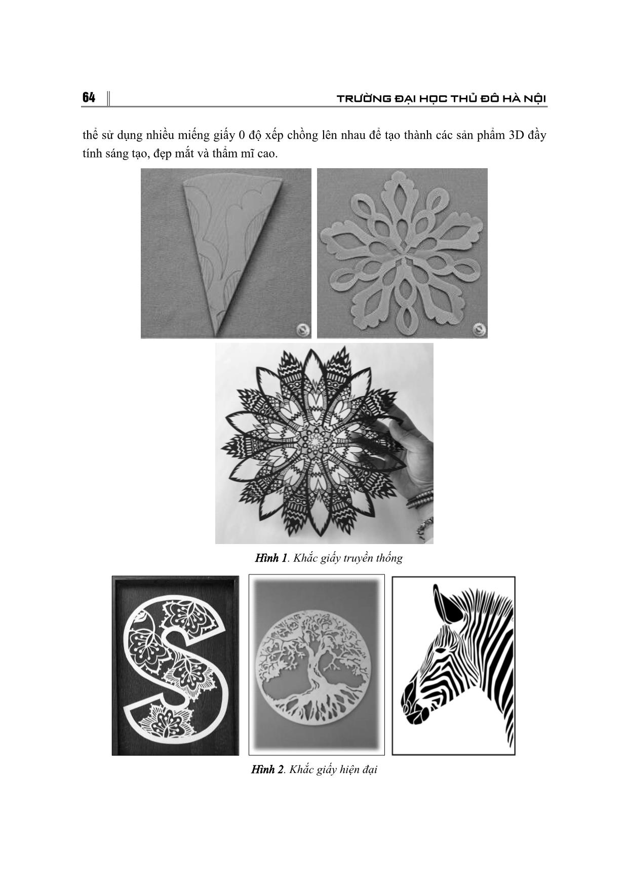 Sử dụng nghệ thuật khắc giấy trong dạy học mĩ thuật cho sinh viên ngành giáo dục tiểu học – Trường đại học thủ đô Hà Nội trang 3