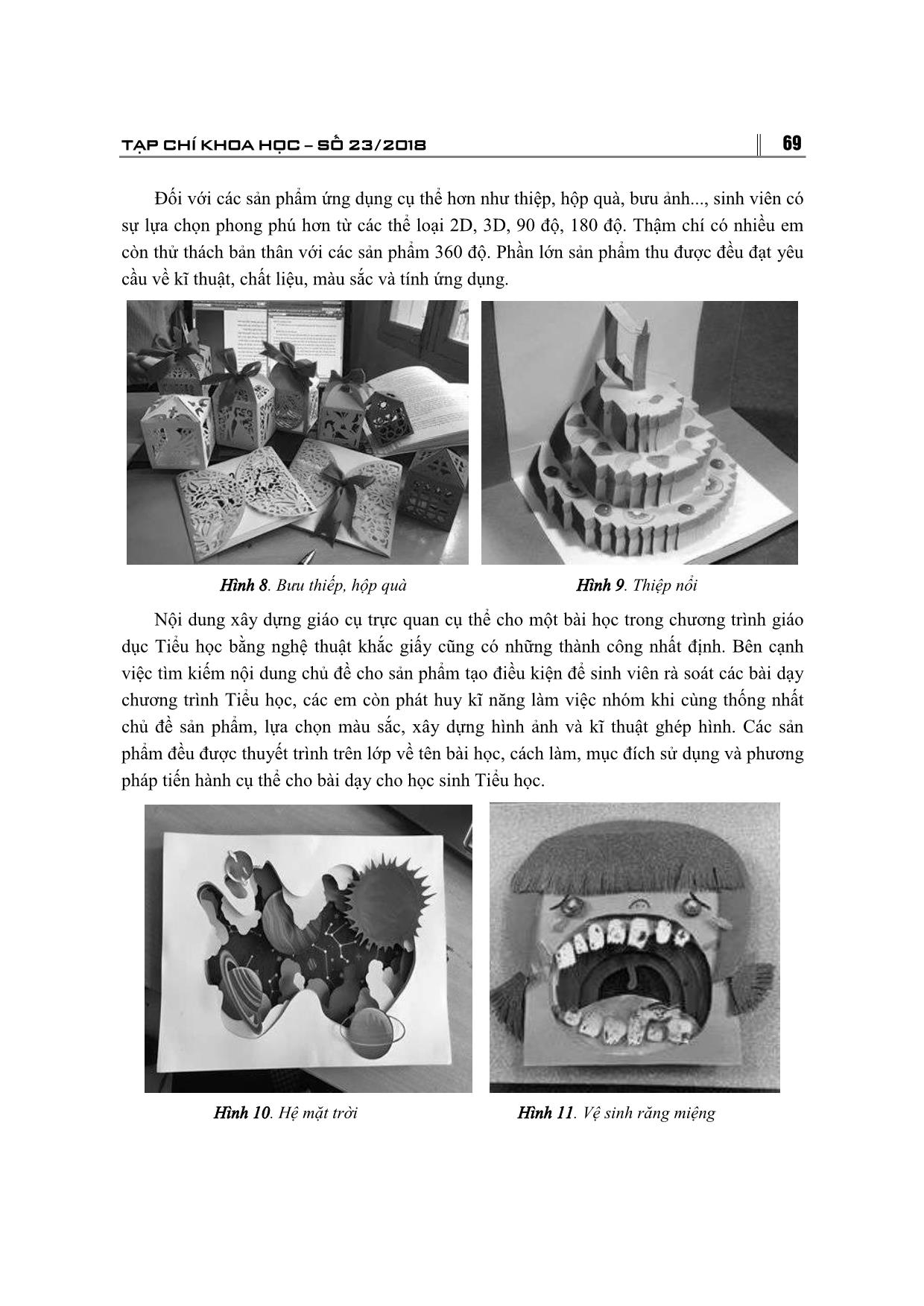 Sử dụng nghệ thuật khắc giấy trong dạy học mĩ thuật cho sinh viên ngành giáo dục tiểu học – Trường đại học thủ đô Hà Nội trang 8