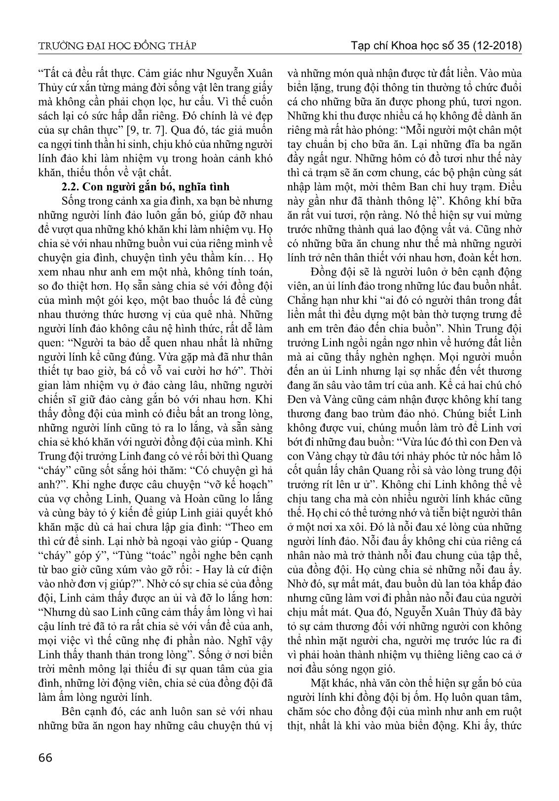 Chân dung người lính biển trong tiểu thuyết biển xanh màu lá của Nguyễn Xuân Thủy trang 3