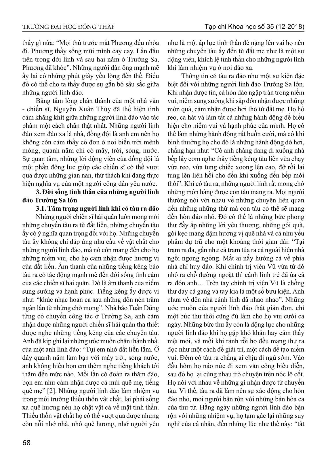 Chân dung người lính biển trong tiểu thuyết biển xanh màu lá của Nguyễn Xuân Thủy trang 5