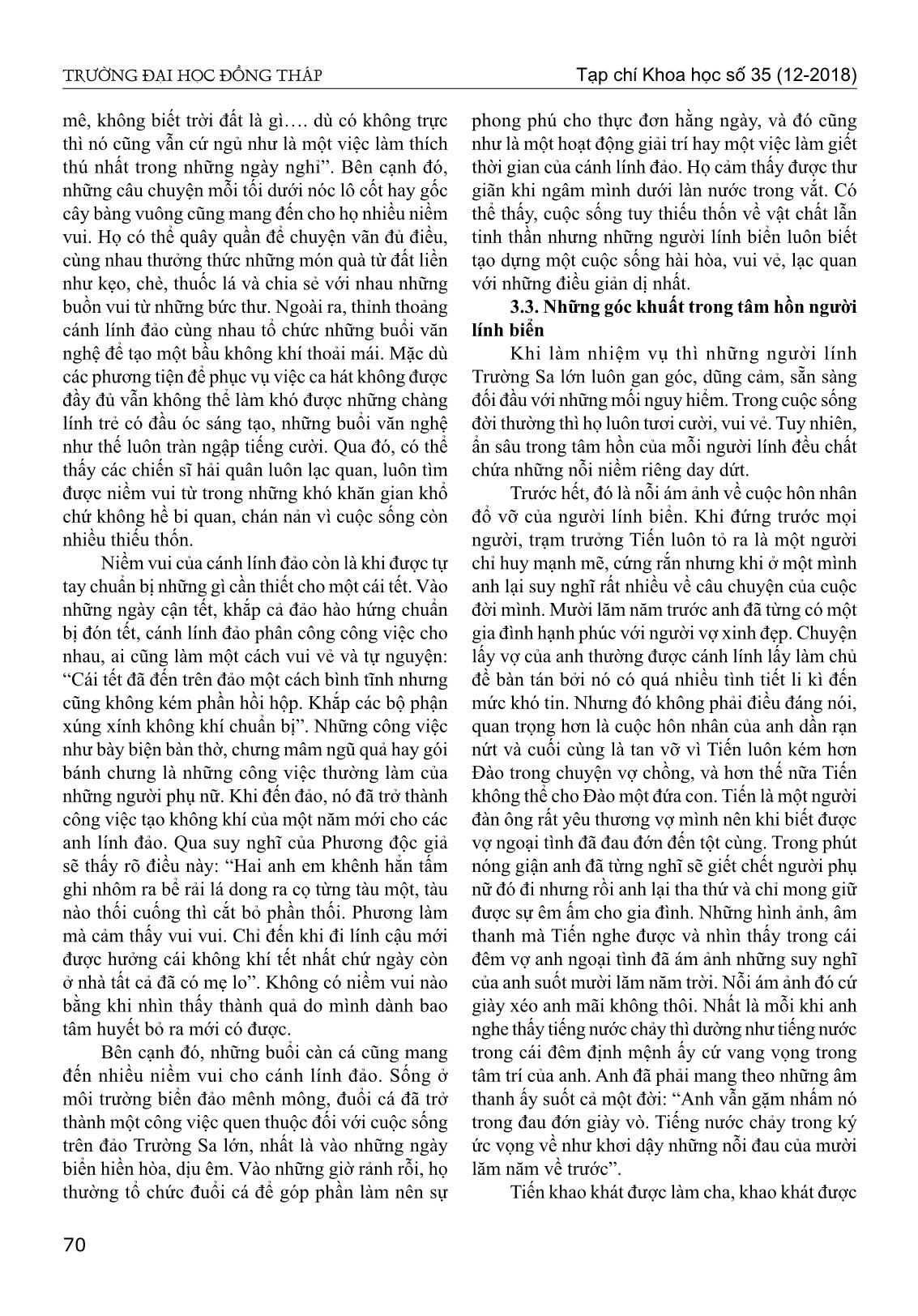 Chân dung người lính biển trong tiểu thuyết biển xanh màu lá của Nguyễn Xuân Thủy trang 7