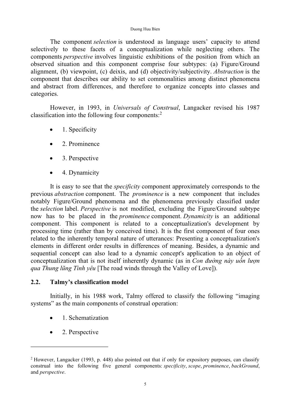 Construal and its representative forms in cognitive linguistics trang 3