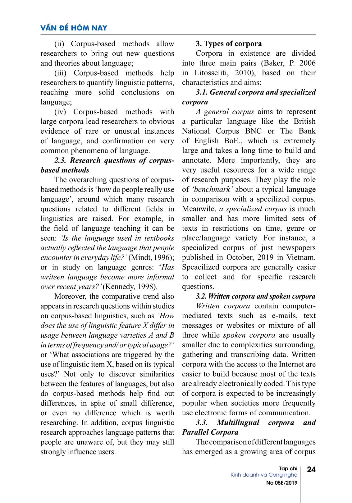 Corpus - Based methods in linguistic research trang 2