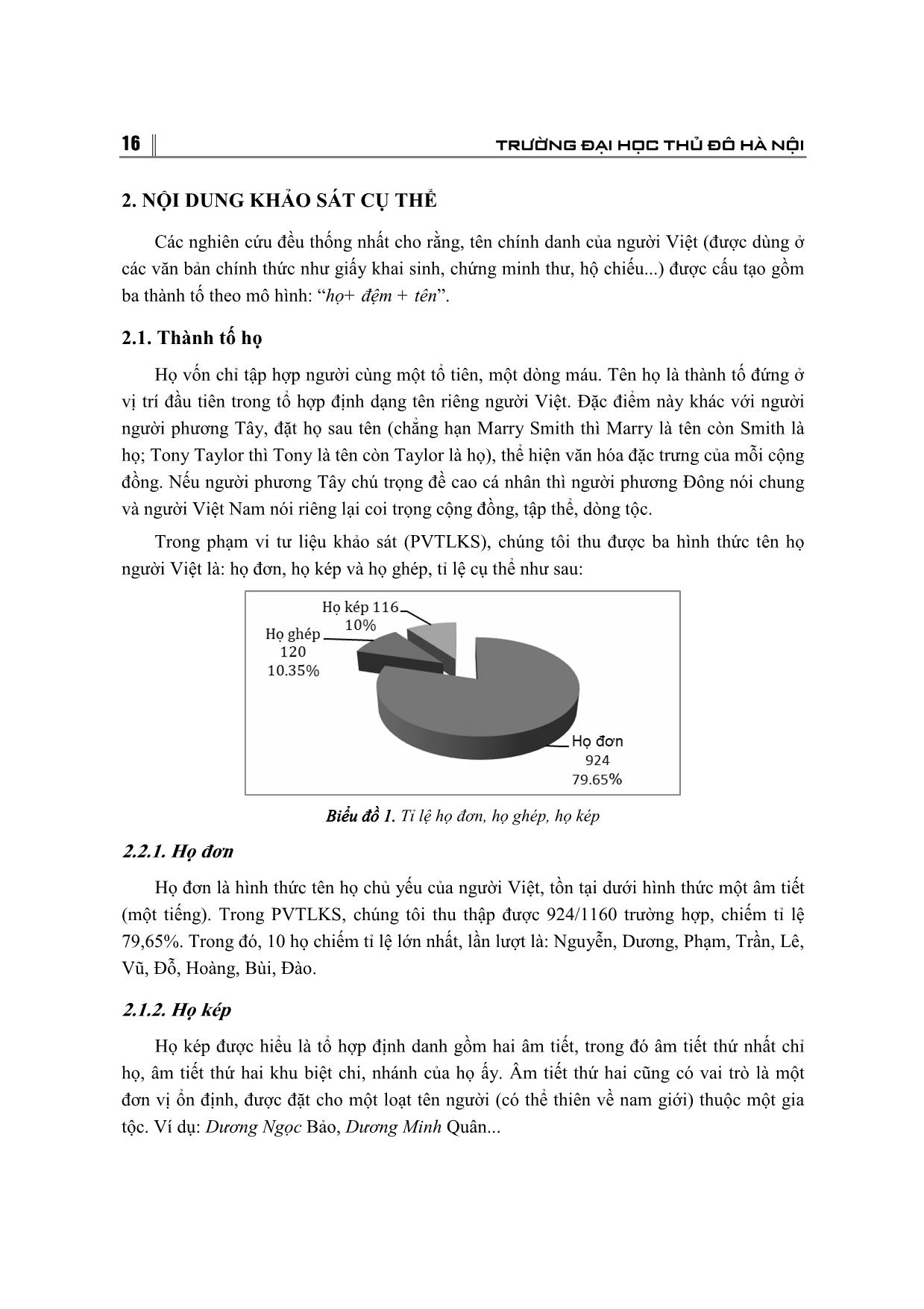 Đặc điểm cấu trúc tên riêng (chính danh) của người Việt từ đầu thế kỉ 21 đến nay trang 2