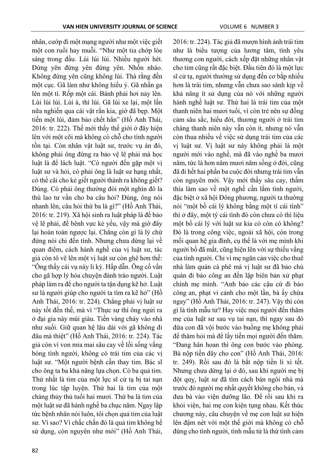 Dấu ấn hiện sinh trong tiểu thuyết Hồ Anh Thái nhìn từ cảm quan hiện thực trang 7