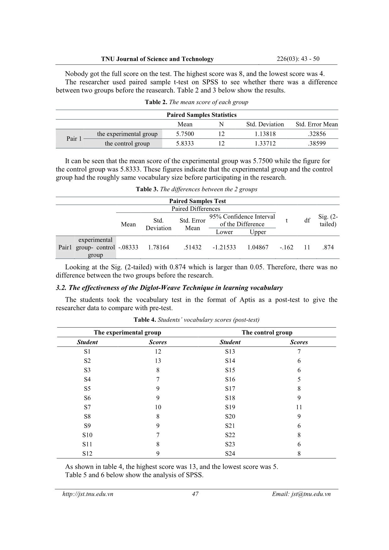 Improving students’ vocabulary using the diglot - Weave technique trang 5